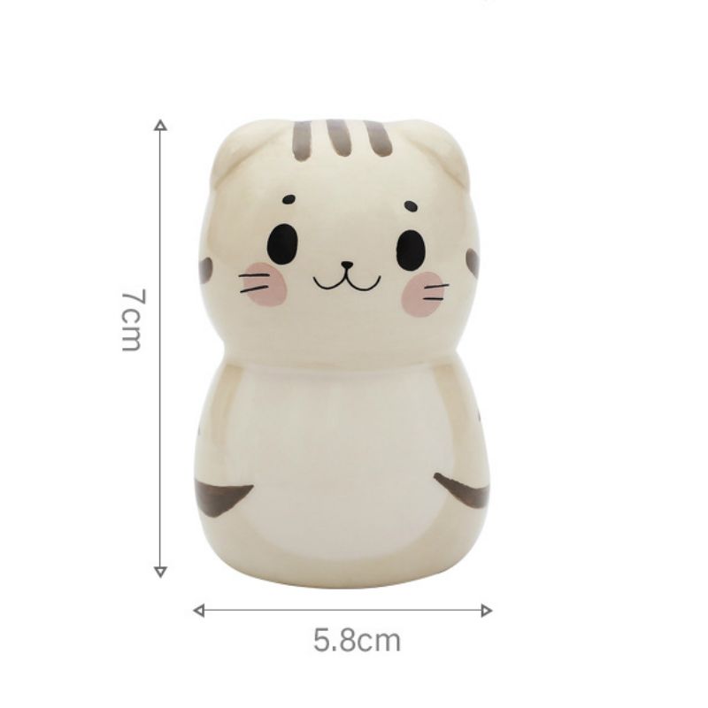 Wholesale Stylish And Cheap Material Ceramics Kitten Wealth Cat Cute Decoration Desk Home And Garden Decor Hand Painted Small Animal Ornaments Dhgate Com