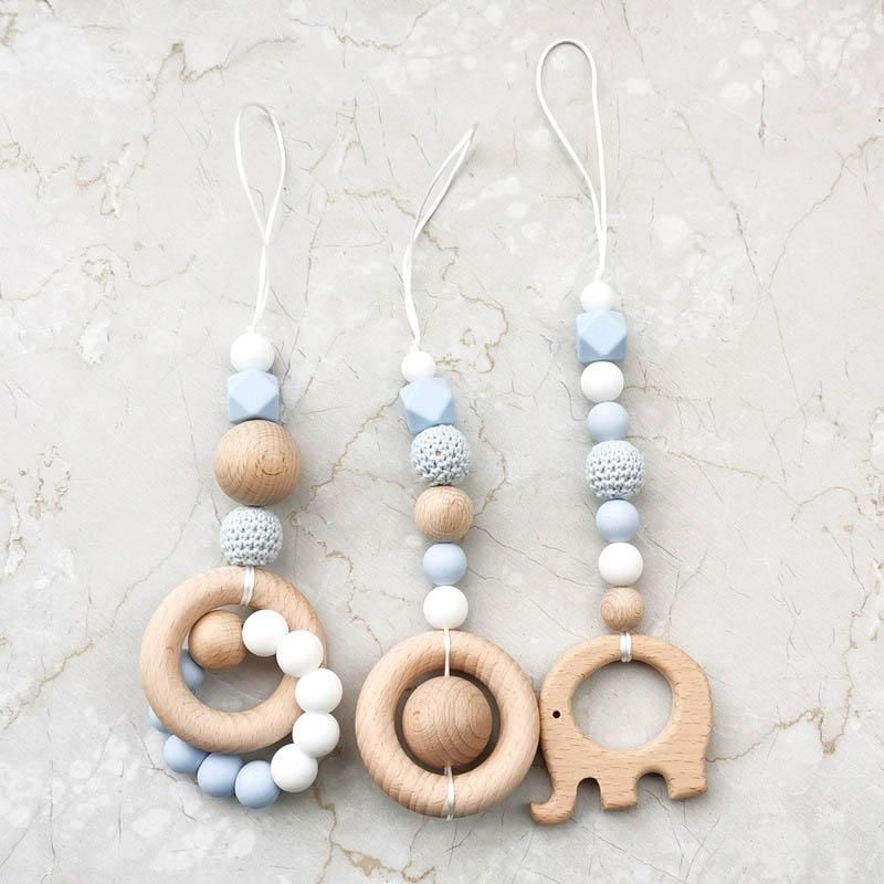 wooden teething bracelet
