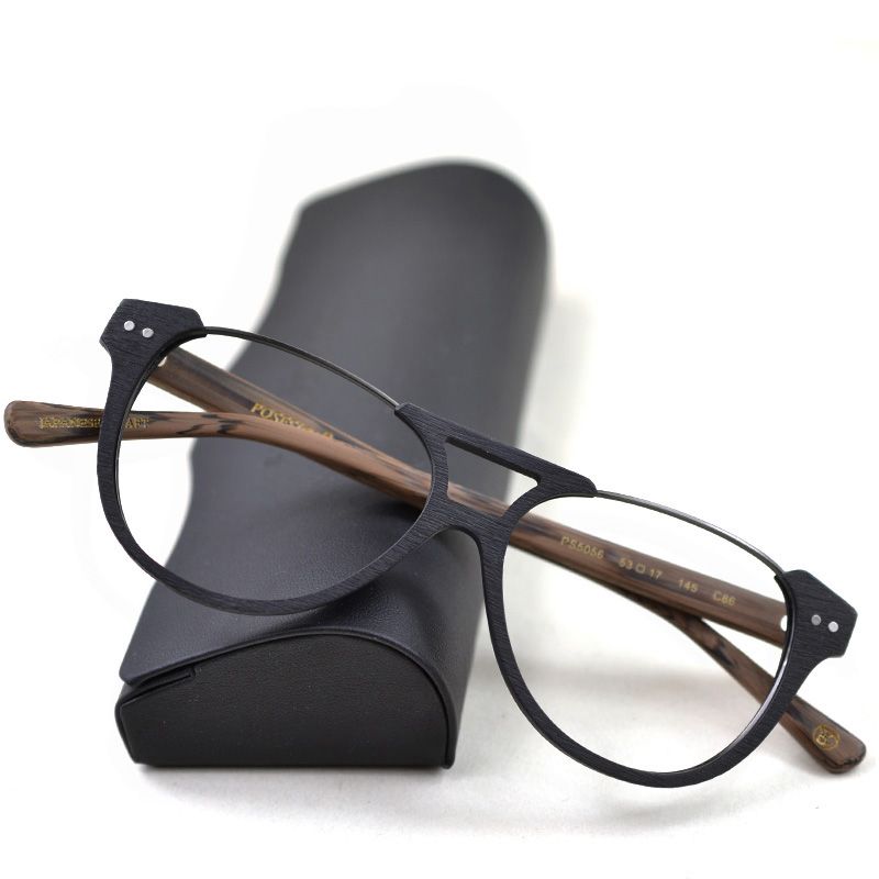 Compra Prescripción Gafas Marcos Hombres Miopía Marco De Los Vidrios Del  Marco De Madera Del Grano De Vidrios Ópticos Del Capítulo Las Gafas Barato  | Entrega Rápida Y Calidad | Es.Dhgate