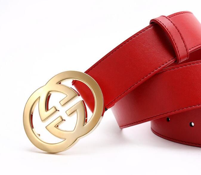 all red designer belts