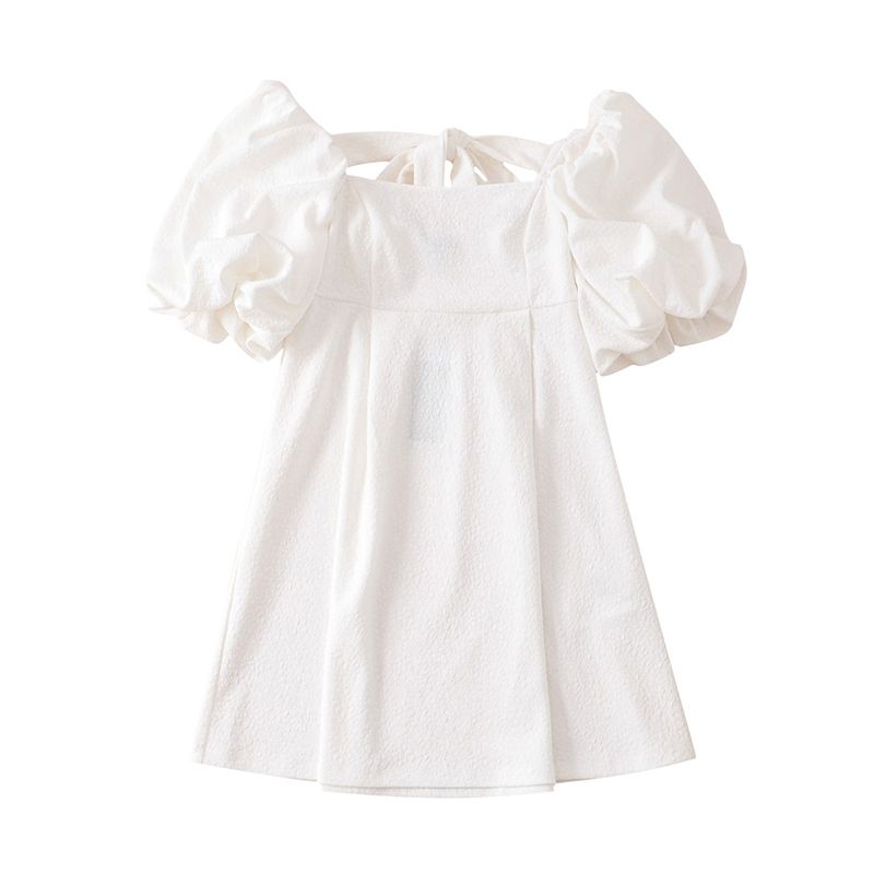white dress black tie