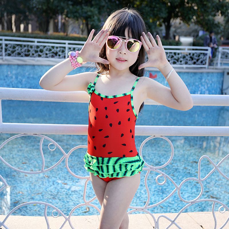 baby girl watermelon swimsuit