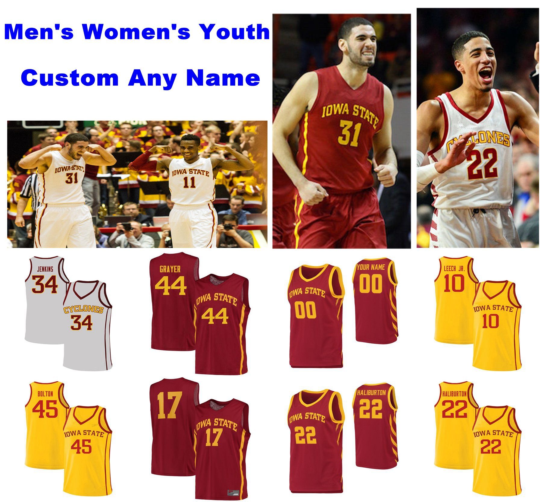 custom iowa state basketball jersey