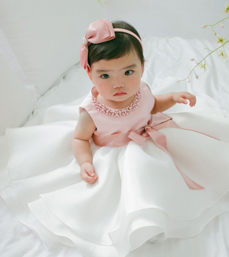 Compra 2019 Baby Girl Vestidos Princesa Vestido Para Bebé Elegante Vestido  Abalorios Con Lazo Rosa Para El Vestido De Fiesta Para El Bautismo Del Bebé  0 24 Meses Ropa Barato | Entrega