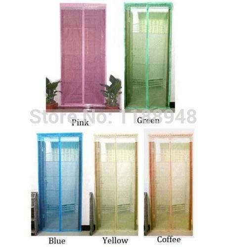 2019 Details About Summer Mesh Screen Door Magnetic Stripe Anti