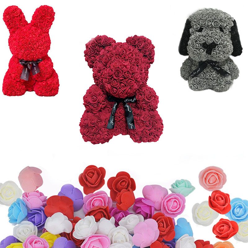styrofoam rose bear