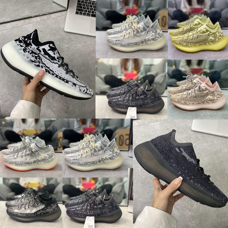 ADIDAS YEEZY BOOST 350 V3 Green color Popcorn running .