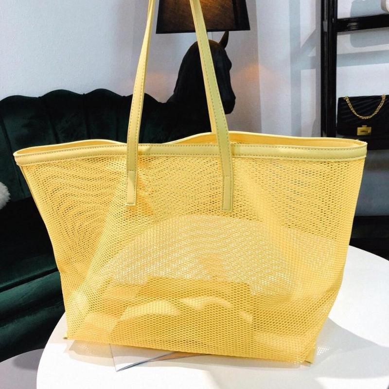 large yellow purse