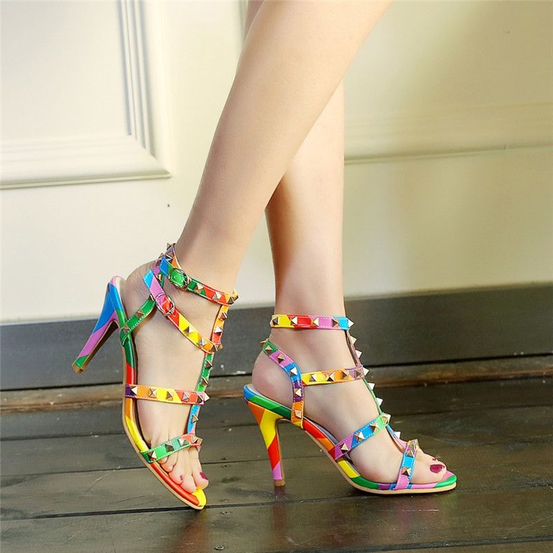 bamboo sandals rainbow