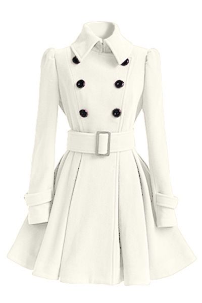 white woolen top