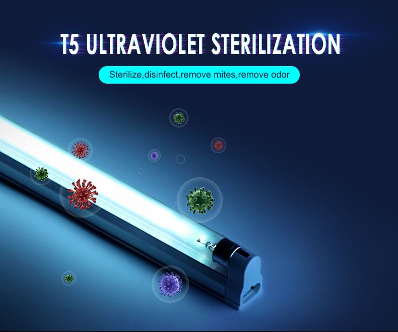 Germicidal Lamp UV-C Bulb Light Dust Mite Eliminator UV Disinfection Sterilize 