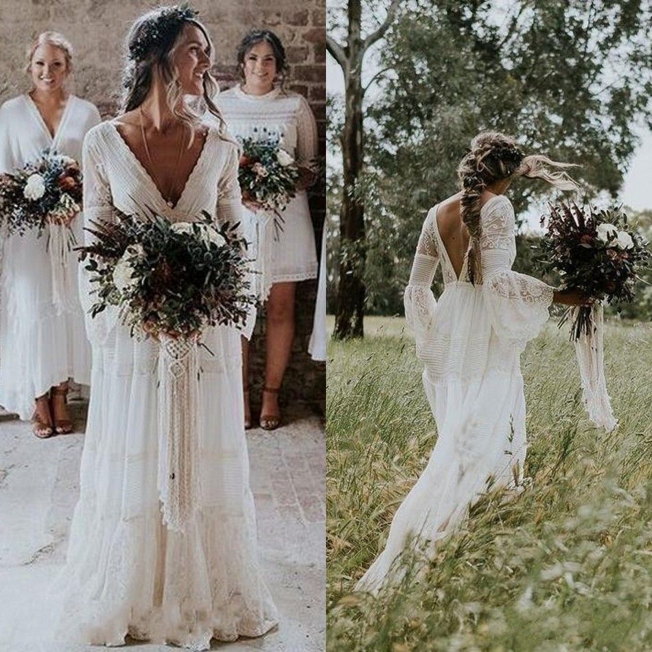 beautiful boho wedding dresses