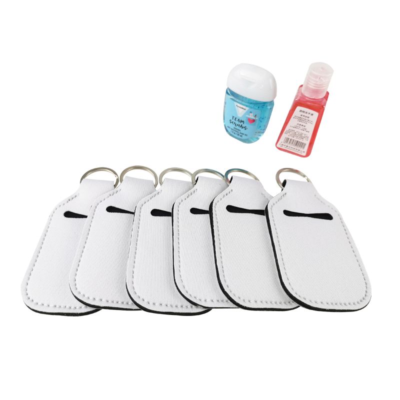 30ml Hand Sanitizer Bottle Holder Keychain Neoprene Liquid Soap Bottle