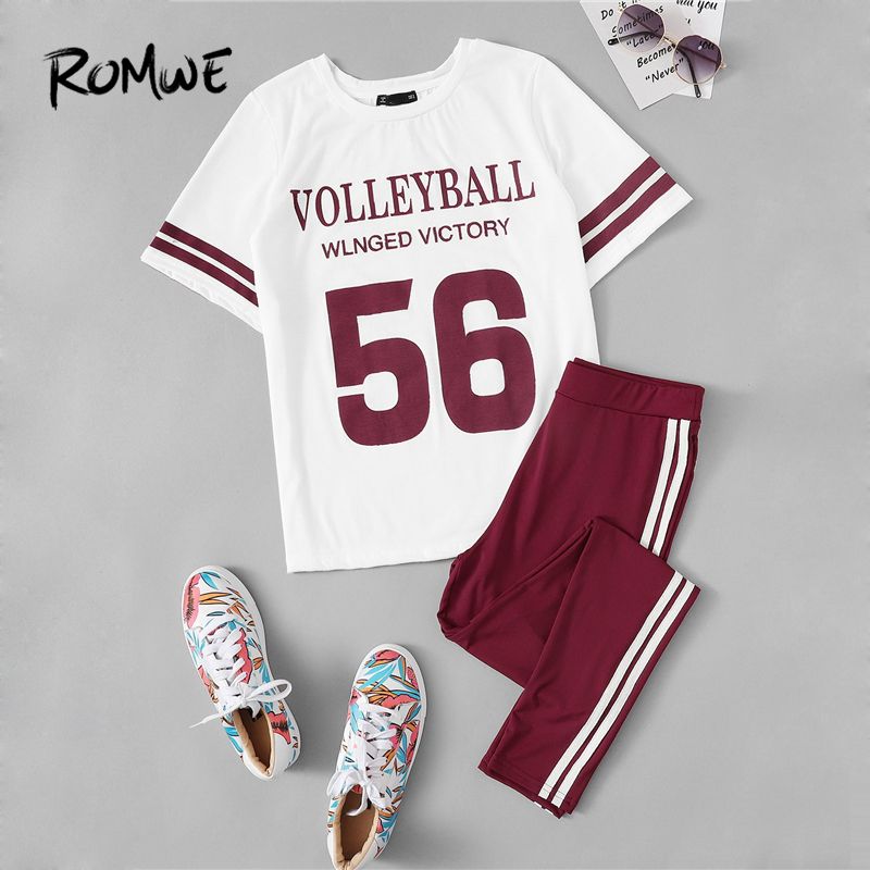 romwe two piece set