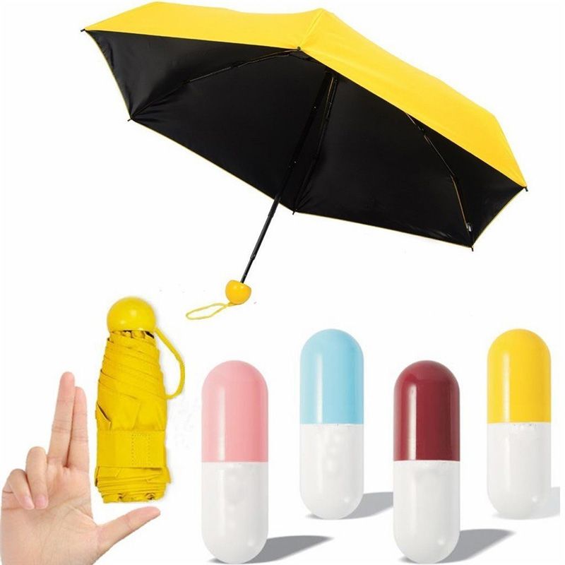 Voyage Parapluie Parapluie compact avec 99% protection UV extérieur pliant parapluie 