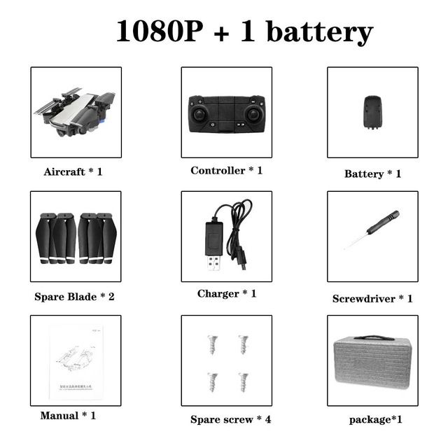 Silver 2.4g 1080p + Pakiet