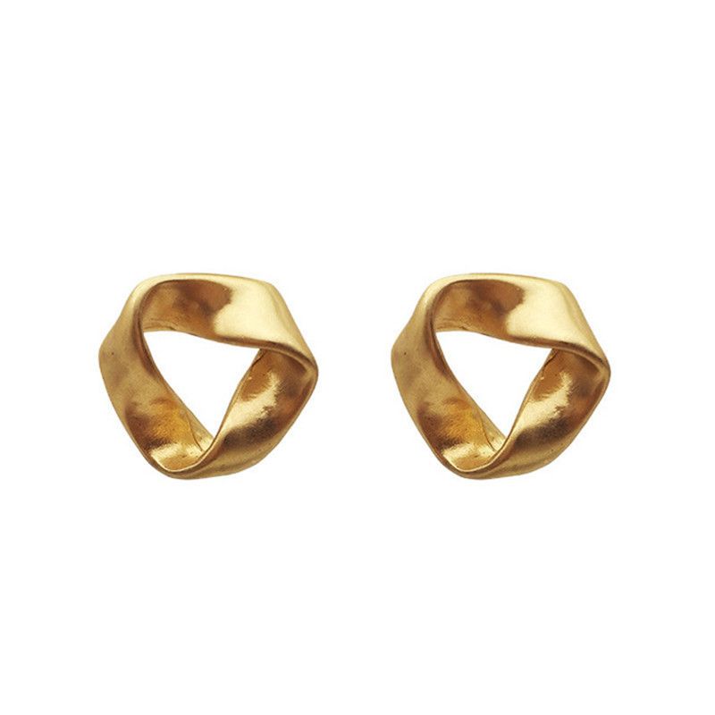 designer gold stud earrings