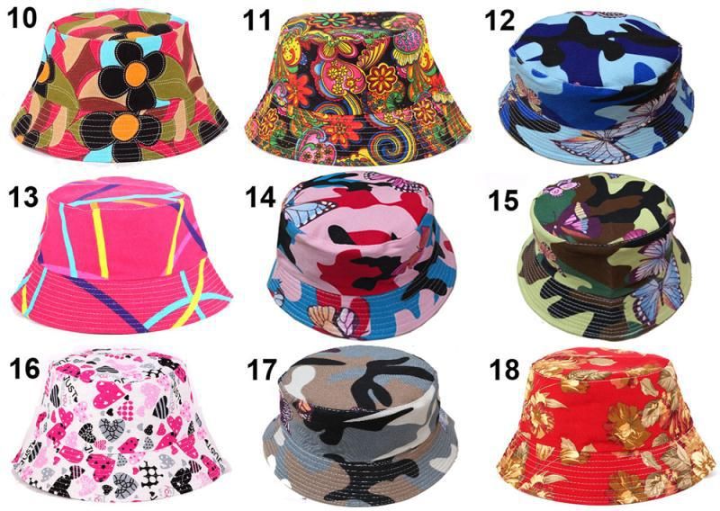 colourful bucket hats