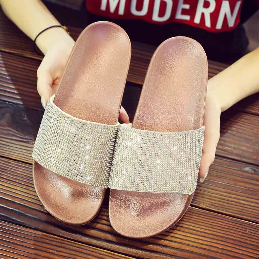 ladies sparkly sliders