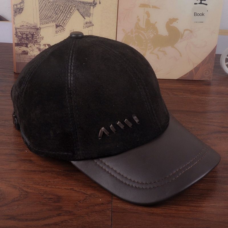 womens leather baseball hat