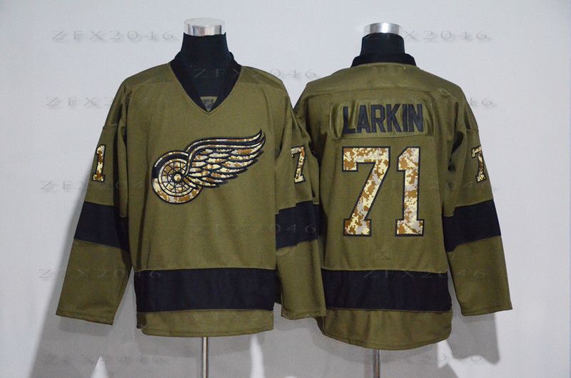 red wings military jersey