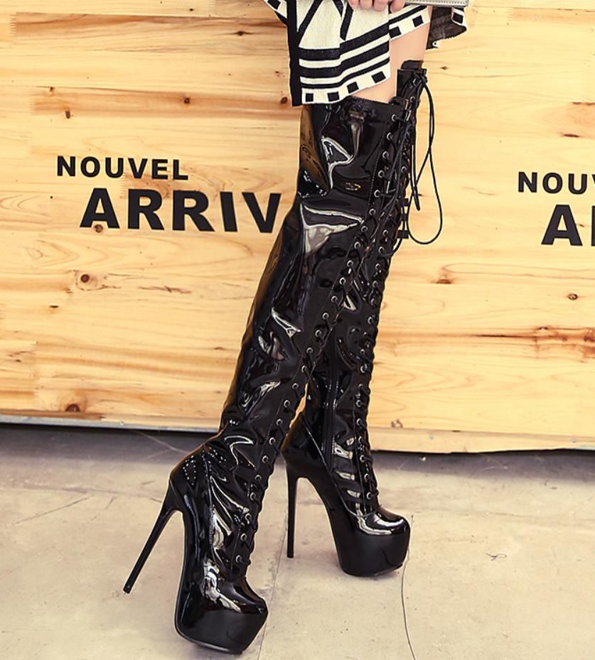 red bottom lace boots