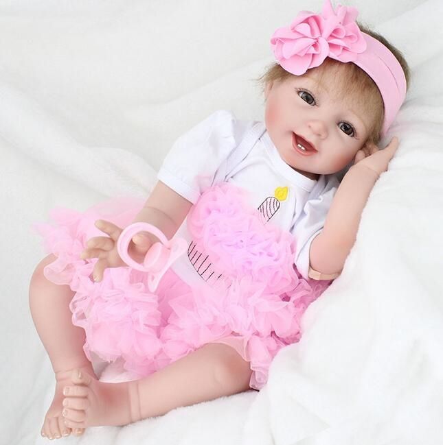Reborn 55cm Princess Doll Lifelike Baby Doll Toy Realistic Dolls Girls