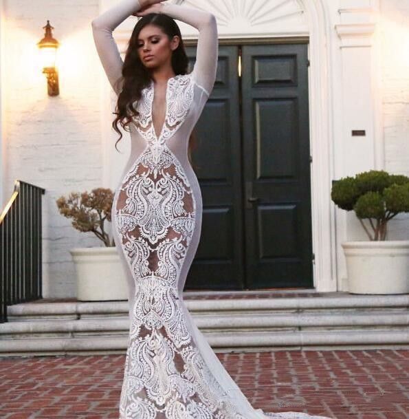 2022 Arabic Sexy Wedding Dress Long ...