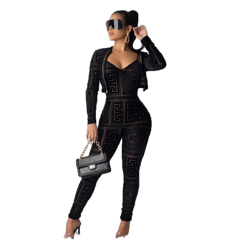 jumpsuit and long cardigan