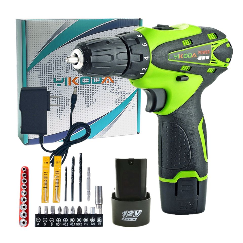 2020 12v Hand Drill Electric Screwdriver Lithium Battery Screwdriver Double Speed Battery Drill Carton Drill Bit Accessories From Dicas 50 06 Dhgate Com