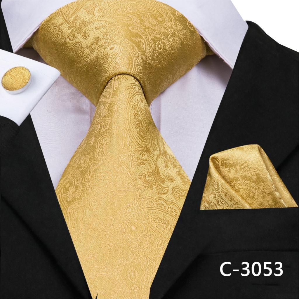 heilig beweging Identificeren Hi Tie Zijden Mannen Das Set Floral Geel Gouden Banden En Zakdoeken  Manchetknopen Set Heren Bruiloft Partij Pak Mode Nekband C 3053 Van 7,41 €  | DHgate