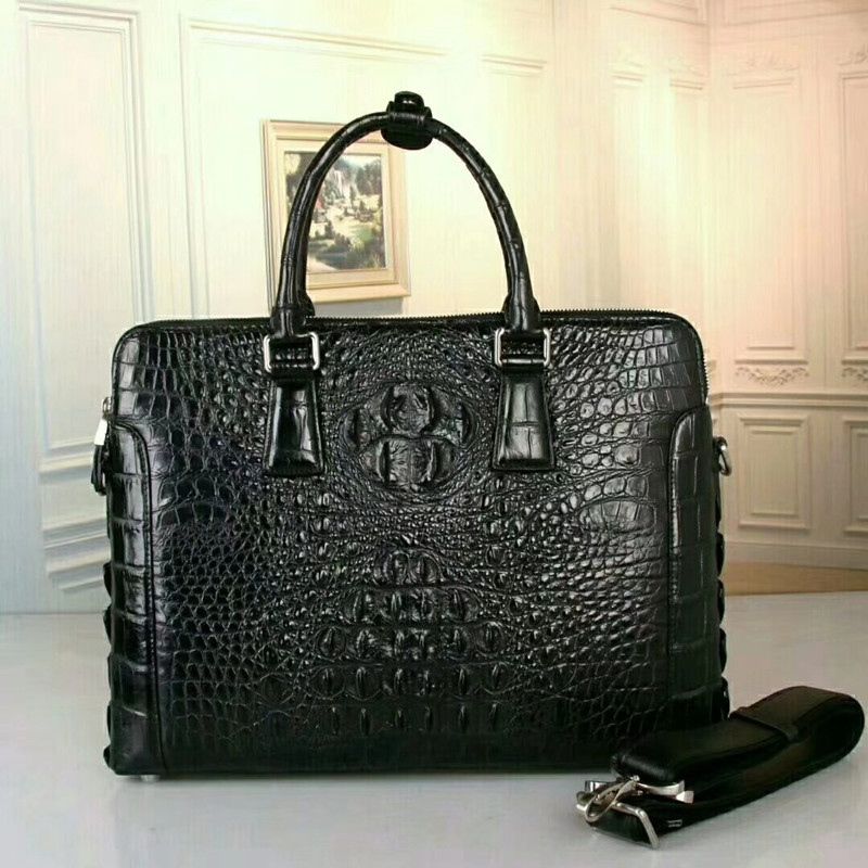 crocodile skin briefcase