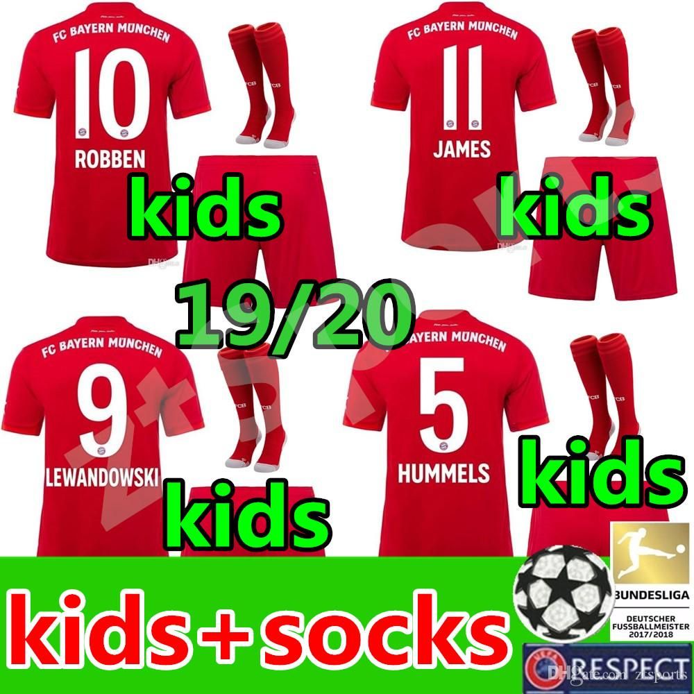 19//20 Soccer Jerseys Football Adult Kits Kids Boys Short Sleeve Outfits Socks