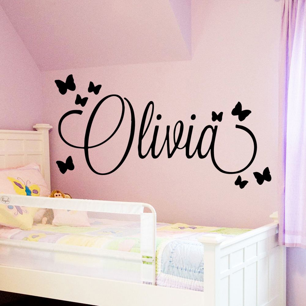 name wall stickers