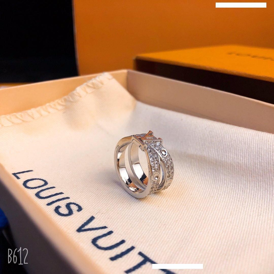 LOUIS anelli Di Design VUITTON Amano Progettista Anelli Di Fidanzamento  Anello Le Donne Mens Argento 925 Diamanti In Oro Da 8,51 €