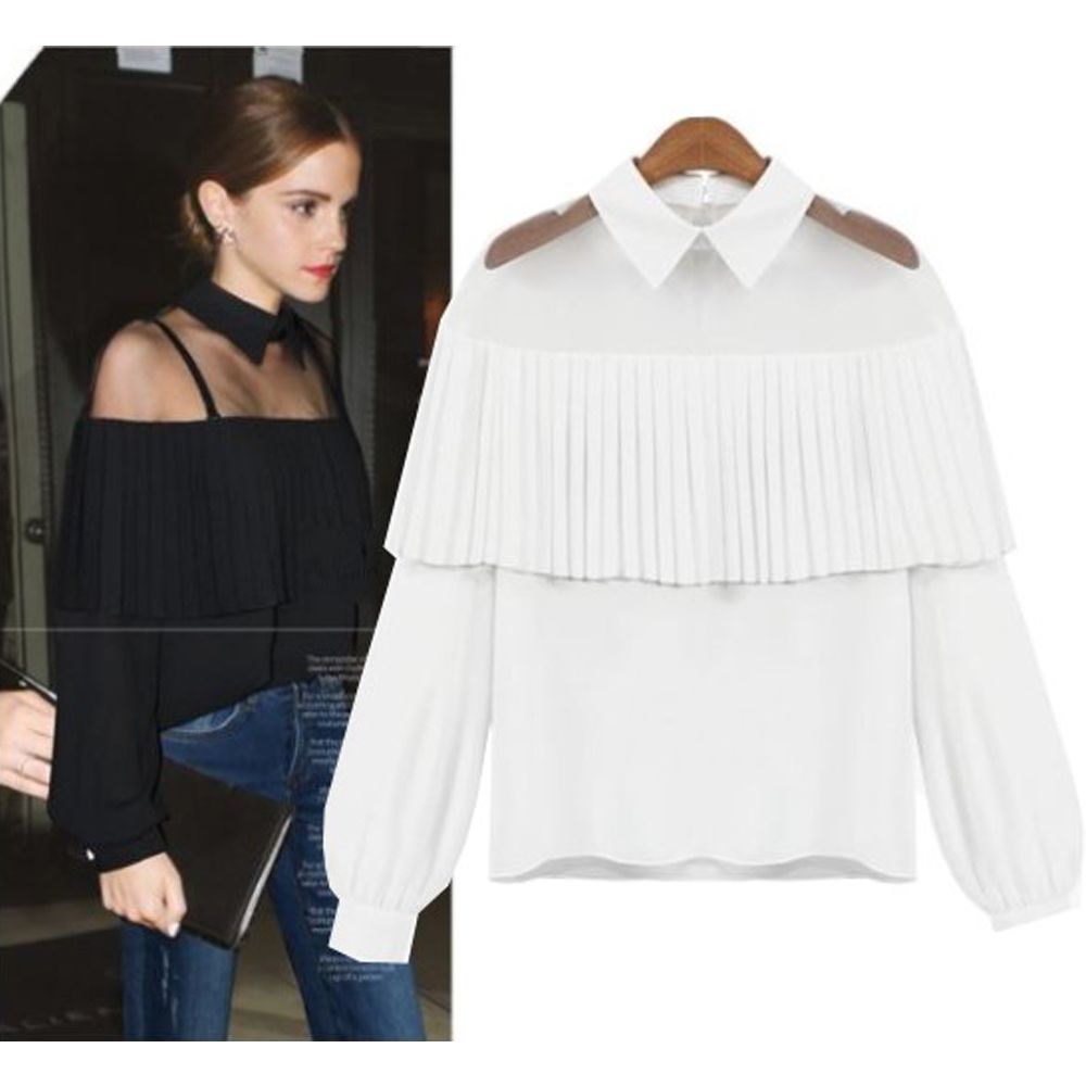 camisa blanca transparente