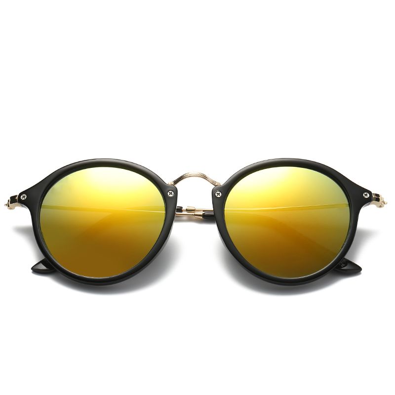 Nuevo modelo 2019 Clásico de moda Vinatge 2447 Gafas de sol estilo redondo Hombres Diseño