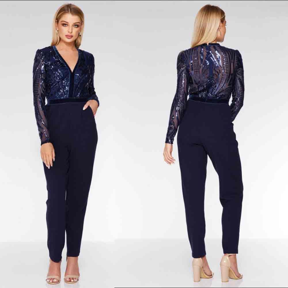 navy glitter jumpsuit