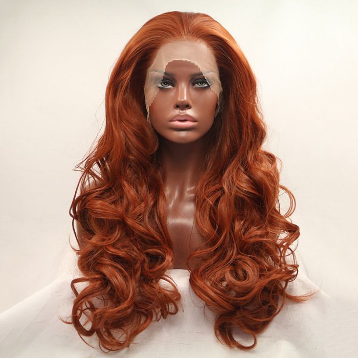 perruque femme rouge