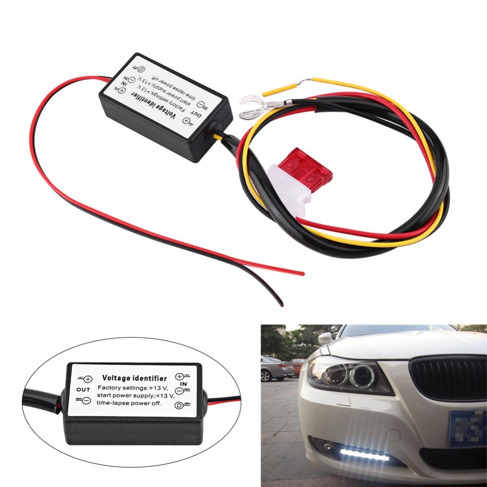 Daytime Running Lights Controller,DRL Controller Auto Car LED Daytime Running Light Relay Harness Dimmer