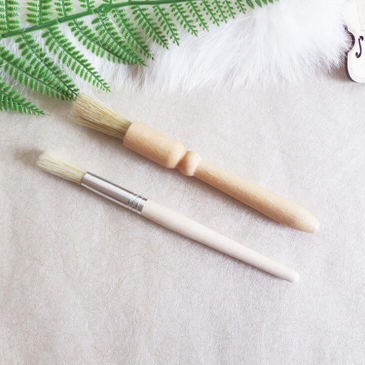 Durable Coffee Brush Coffee Grinder Machine Cleaning Brush Wood Handle