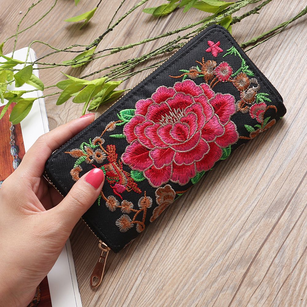 Yunshm Koi Fish Japanese Carp Personalized Leather Classic Floral Coin Purse Clutch Pouch Wallet For Womens