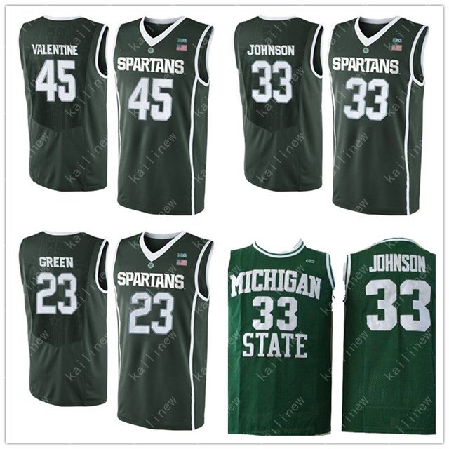 magic johnson spartans jersey