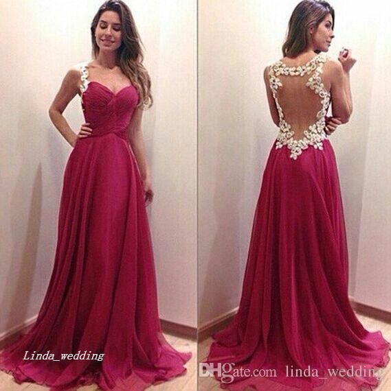 Vestidos Para Formandas 2019 Cor Fúcsia Vestido De Baile Lindo Para Venda Chiffon Longo Special Ocasião Vestido De Festa À Noite Vestido Plus Size Vestidos De Festa Vestido De Casamento De Minrongdress1,