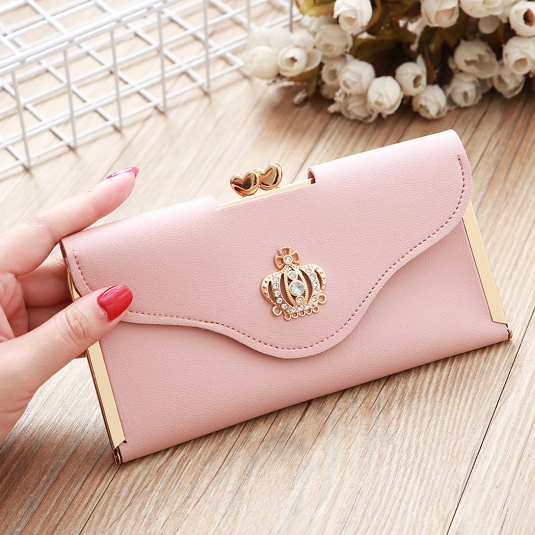 Billiards Wallets For Men Women Long Leather Checkbook Card Holder Purse Zipper Buckle Elegant Clutch Ladies Coin Purse