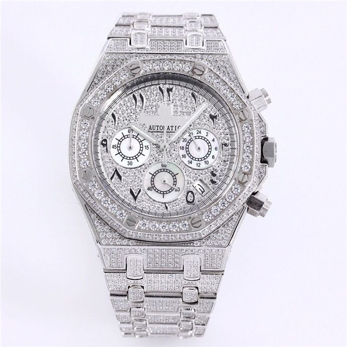 High Quality Crime Watch Vk Multi Function Mechanical Movement 42mm Arabic Digital Full Diamond 316l Accurate And Stable Travel Super Lumino Online Watches Diamond Watches From Skr123so 15 53 Dhgate Com
