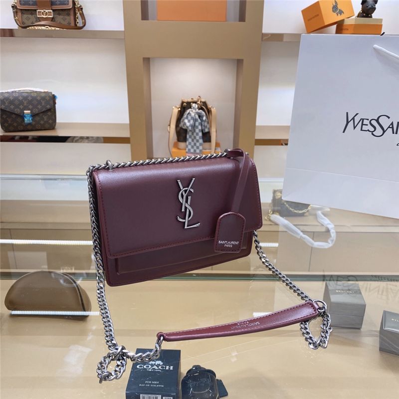 2020 ySL Saint Laurent Designer Handbags Sheepskin Caviar Metal Chain