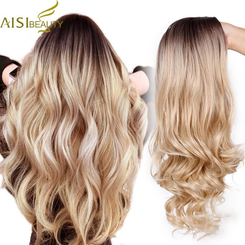 long blonde wavy wig
