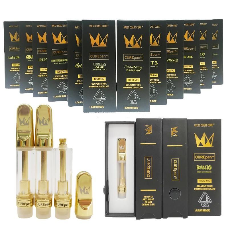 West Coast Cure Pen Carts Vape Cartridges Packaging Curepen 1ml 0.8ml Tanks  Vaporizer 510 Thread Empty Thick Oil Cartridge Childproof Box From  Jessieforevertop, $1.35 | DHgate.Com