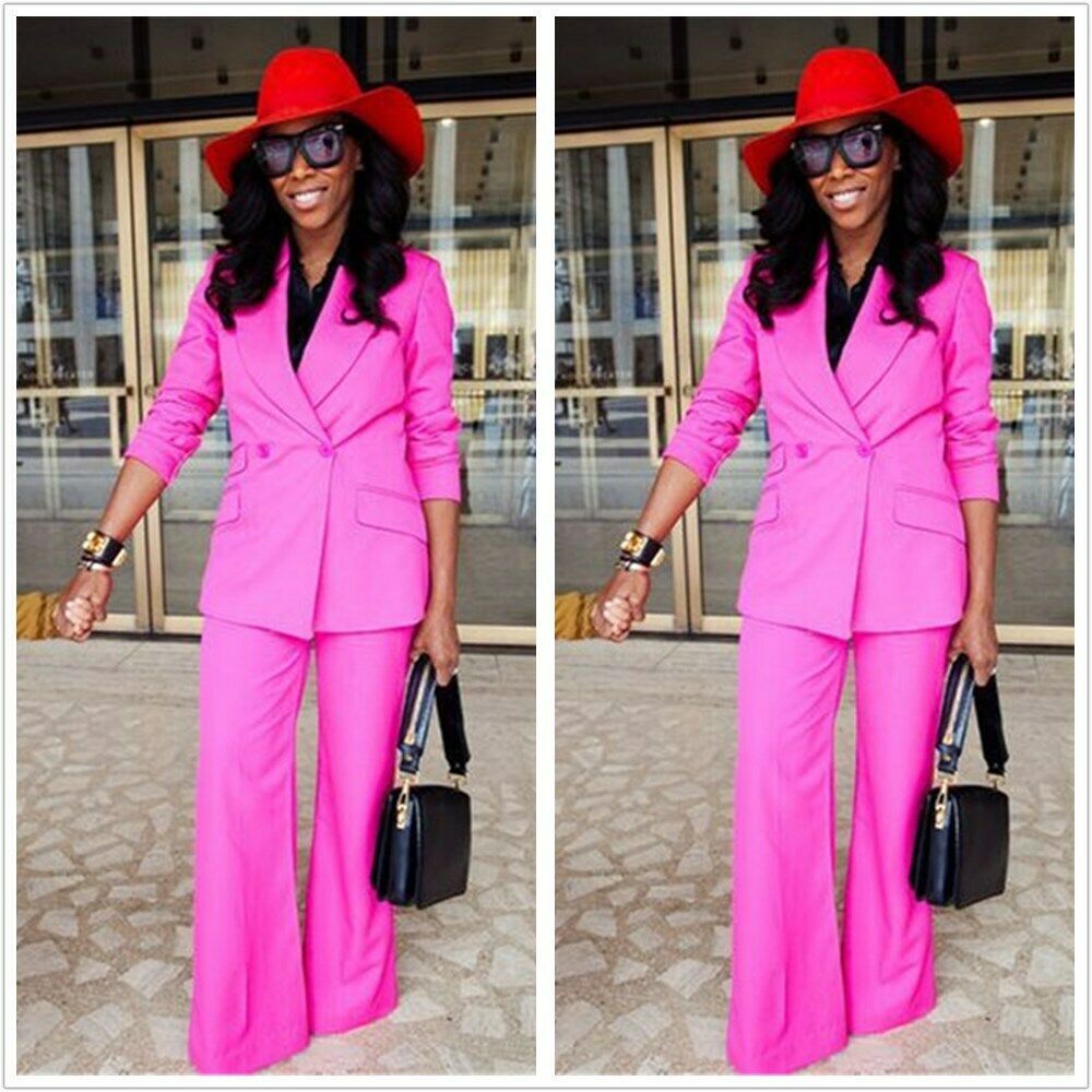 ladies pink pantsuit